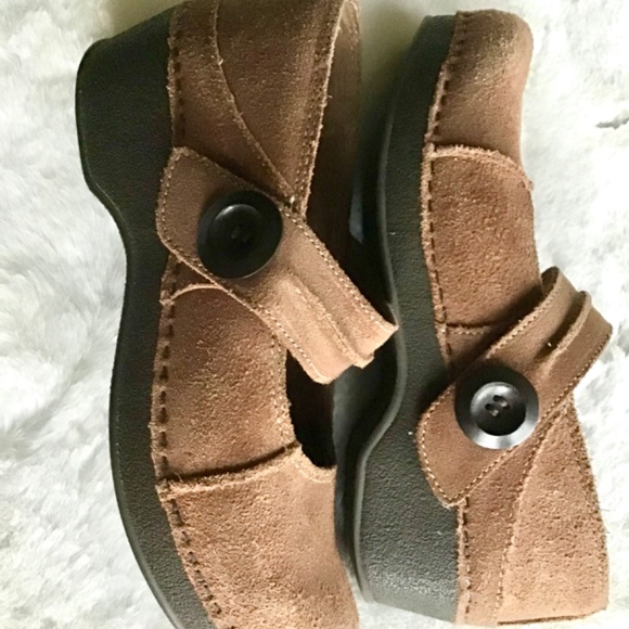 Dansko Mary Jane size 39 Brown Suede shimmer - Picture 3 of 10